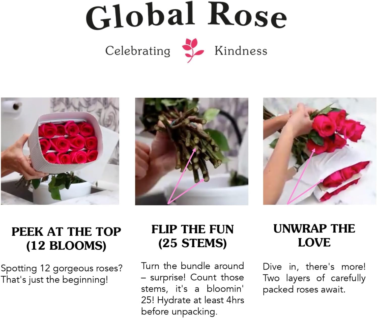 Long-Lasting Pink Rose Bulk