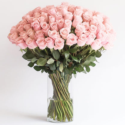 Long-Lasting Pink Rose Bulk